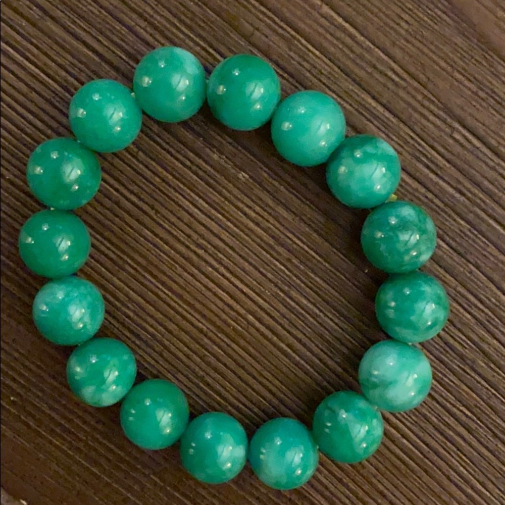 Green Beaded Bracelet